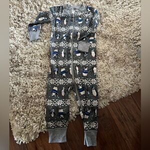 Hanna Andersson Zipper Pajamas, size 2